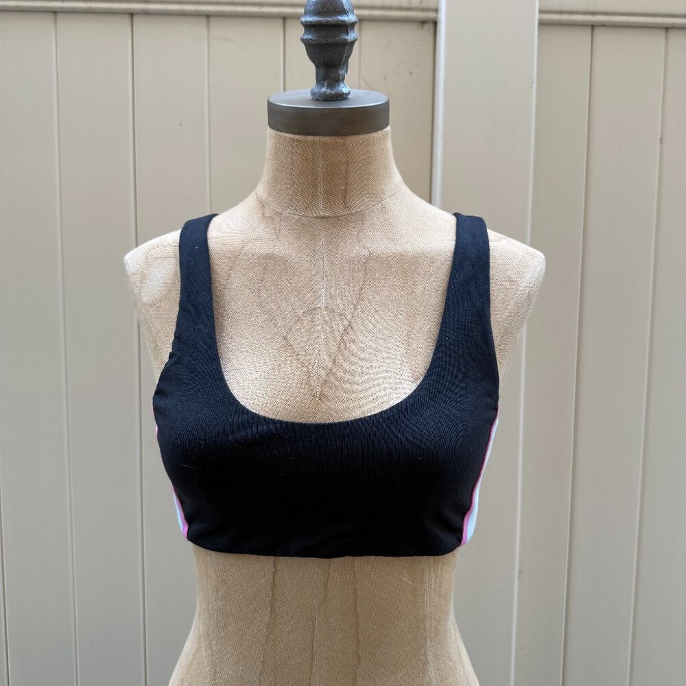 Spiritual Gangster Striped Sports Bra